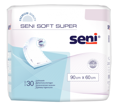 SENI SOFT SUPER 90X60CM 4x30 Stk. (120 Stück)